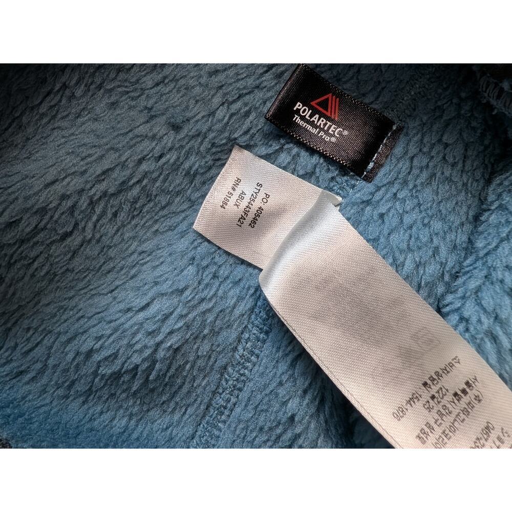 Patagonia Fuzzy Fleece Pull Over jacket/sweatshirt; Women's Medium; Teal - Picture 9 of 10